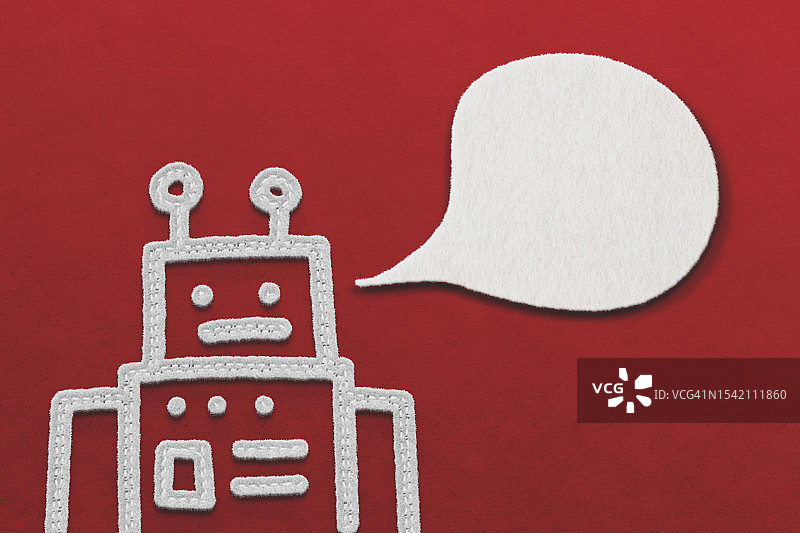 人工智能：聊天机器人概念图片素材