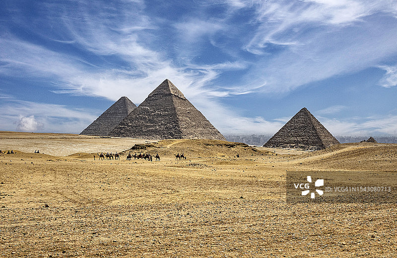 埃及吉萨金字塔风光图片素材