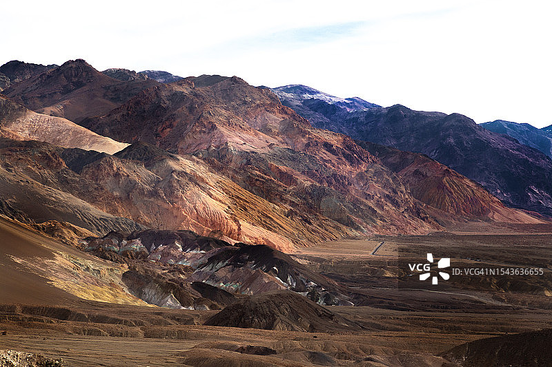 死亡谷艺术家调色板山丘图片素材