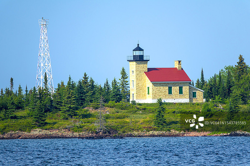 铜港灯塔图片素材