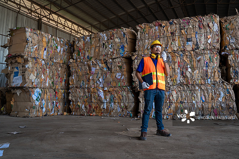 垃圾分类处理业务及废物管理理念图片素材