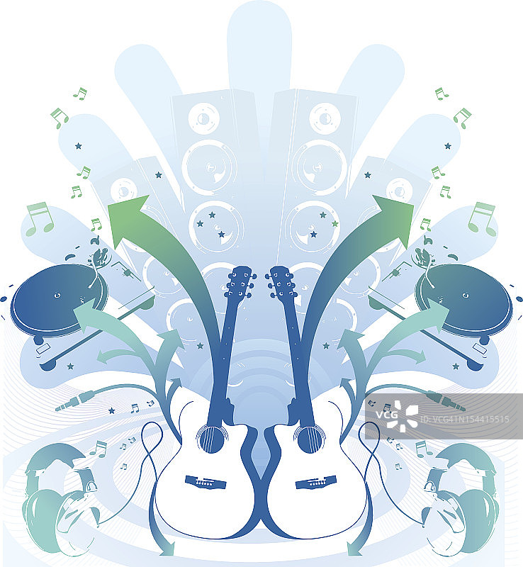 音乐插图图片素材