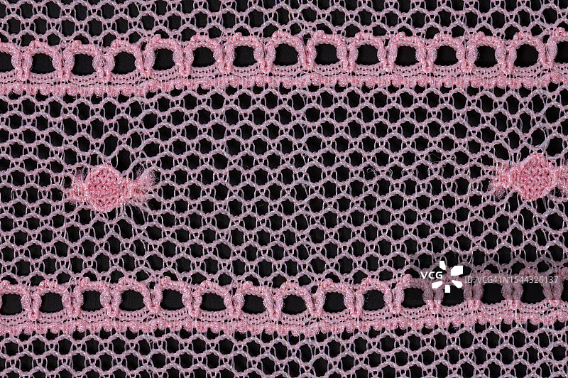 蕾丝纺织面料图案纹理背景图，黑色蕾丝花朵图片素材