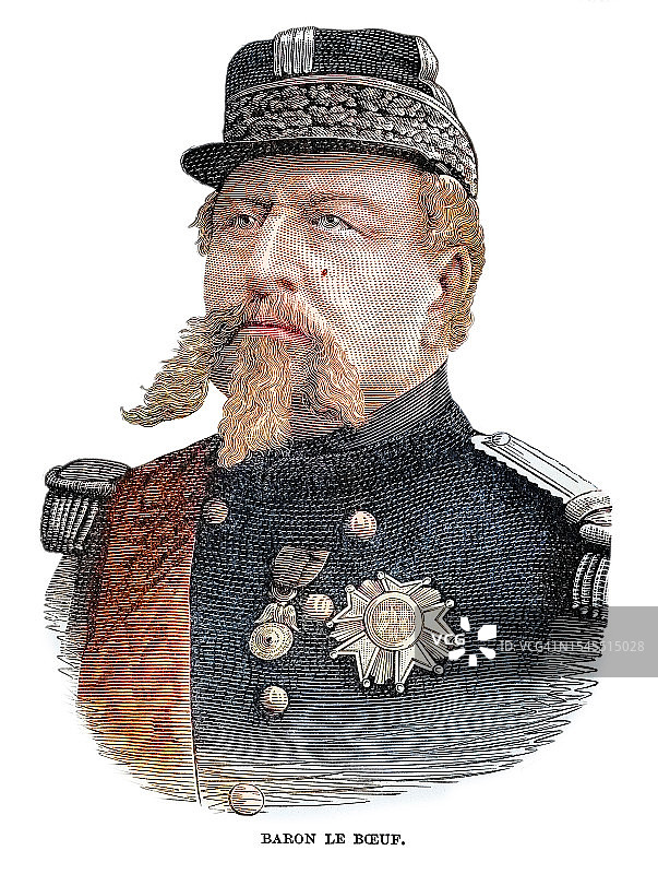 法国元帅埃德蒙·勒伯夫 (1809–1888) 肖像图片素材