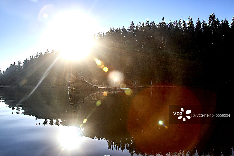 加拿大不列颠哥伦比亚省温哥华岛伦弗鲁港图片素材