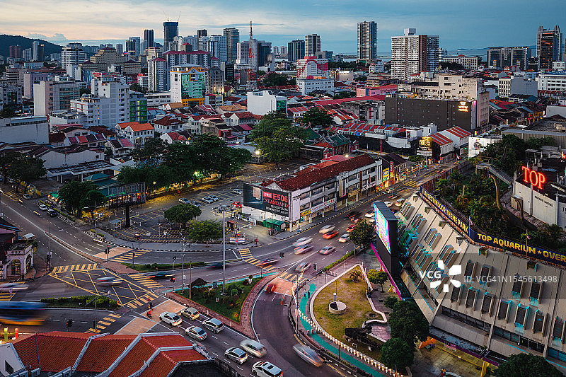 乔治市槟城路图片素材