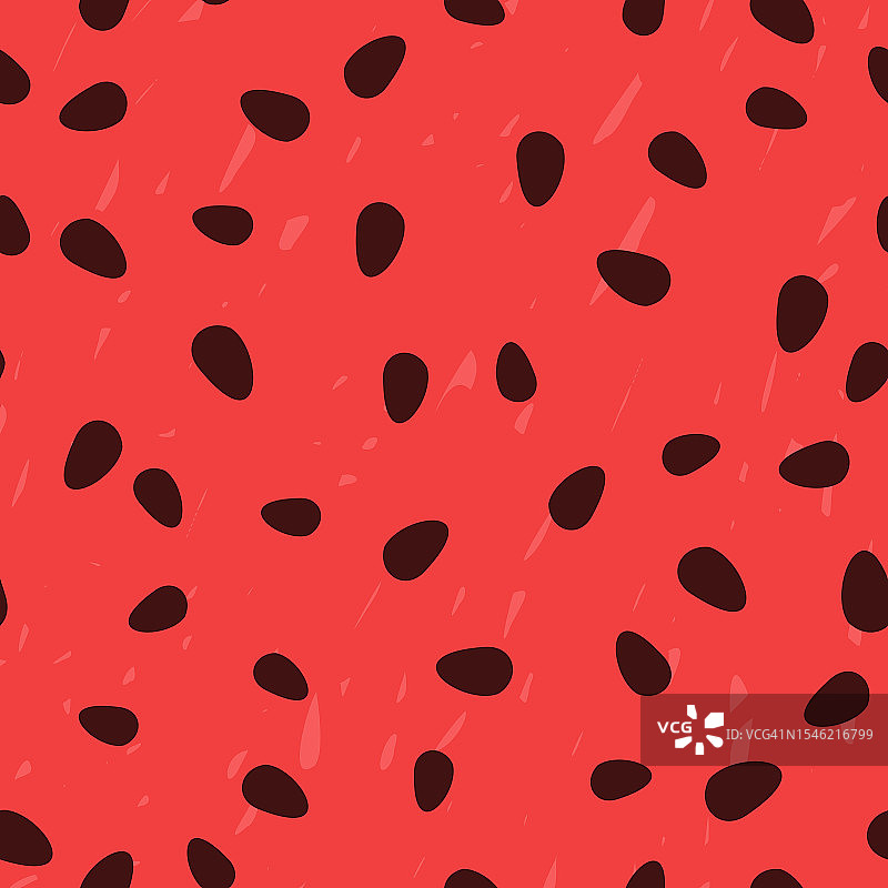 西瓜籽纹理无缝图案矢量插图图片素材