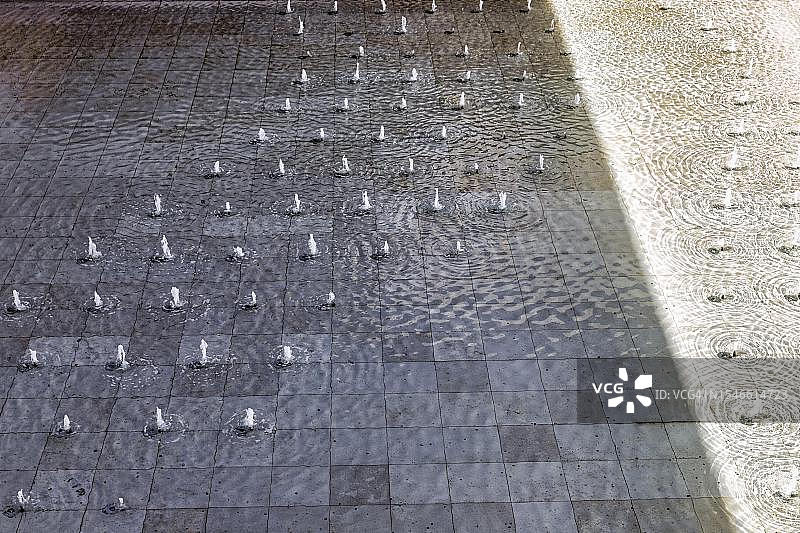 法蒂玛圣母玫瑰圣殿水景图片素材