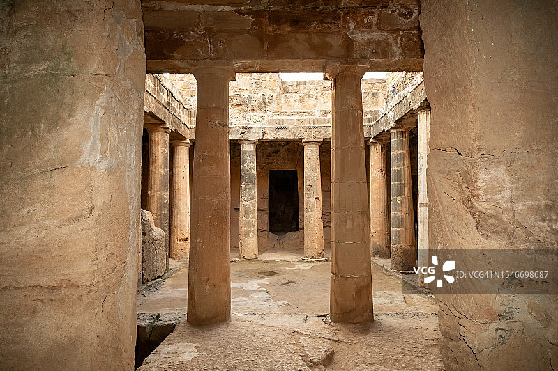 揭开雄伟面纱：国王陵墓3，国王陵墓，帕福斯图片素材