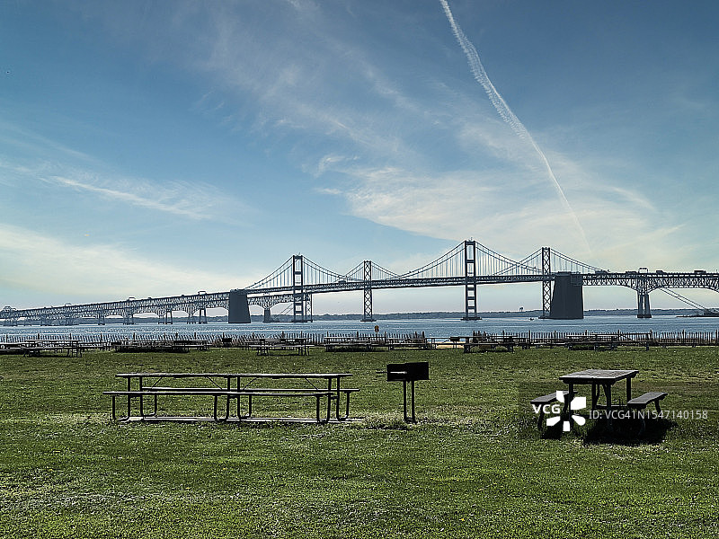 马里兰州的切萨皮克湾景色图片素材