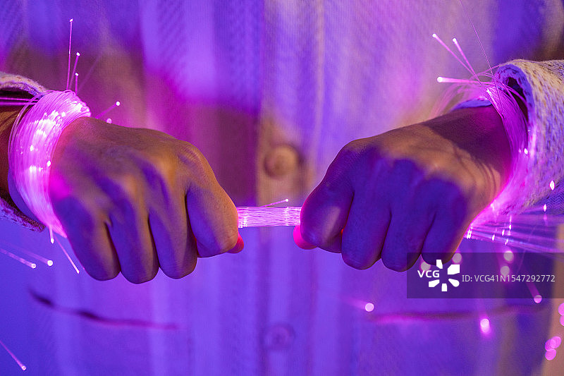 光纤特写图片素材