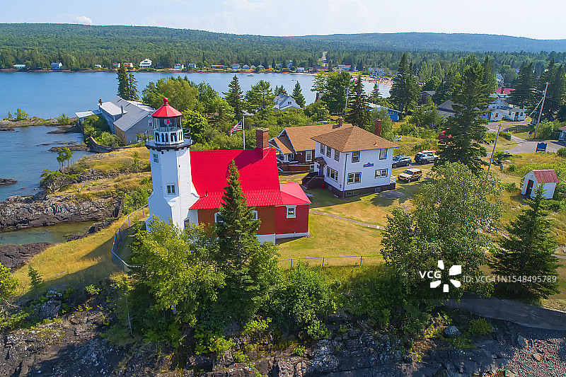 雄鹰港灯塔图片素材
