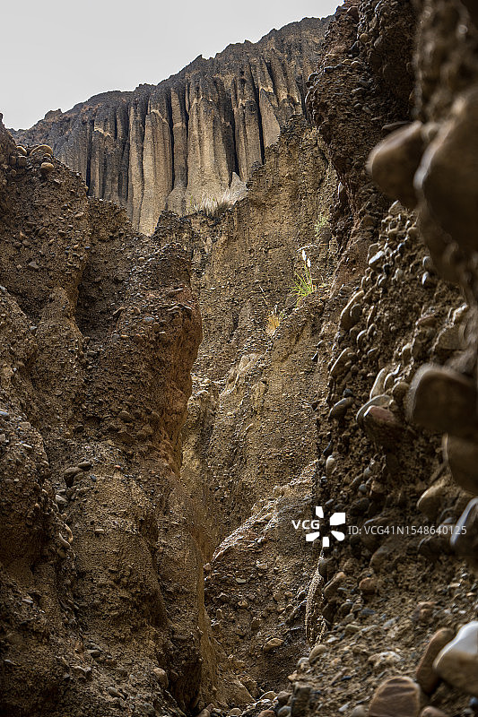 灵魂谷山脉中长满树木的悬崖图片素材