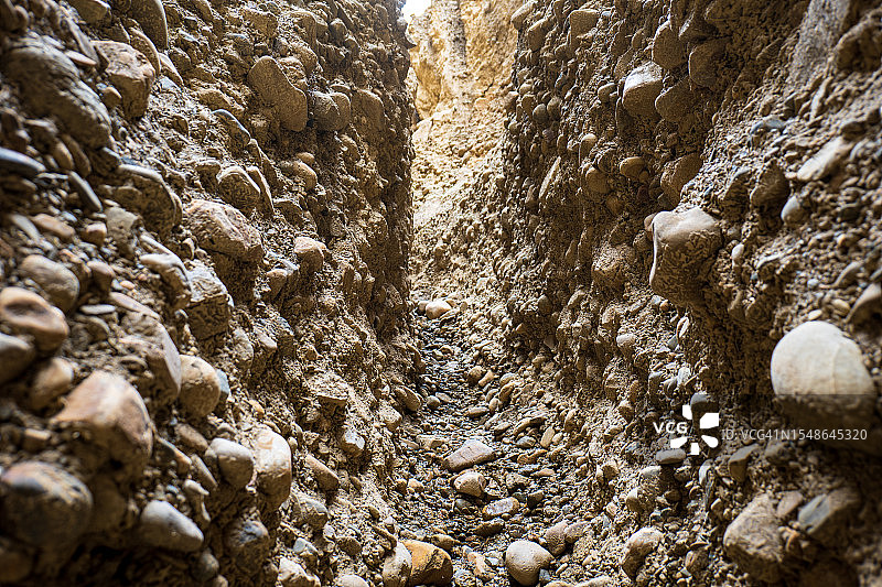 砂岩壁窄路特写图片素材