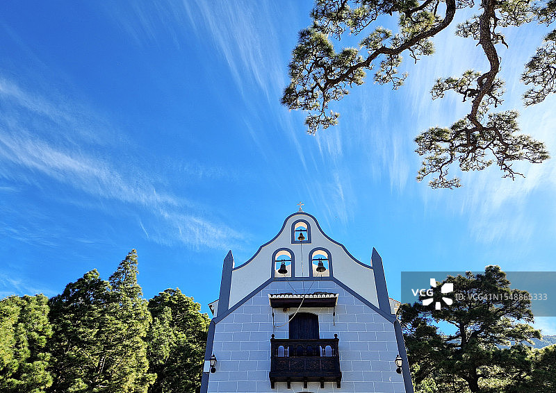 拉帕尔马岛加那利群岛的德尔皮诺圣母隐修院图片素材