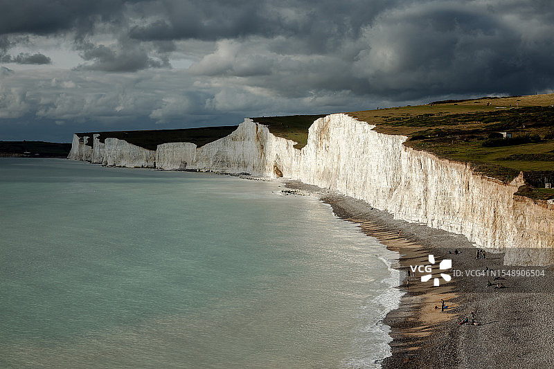 永恒的壮丽：七姐妹崖和自然的戏剧性图片素材
