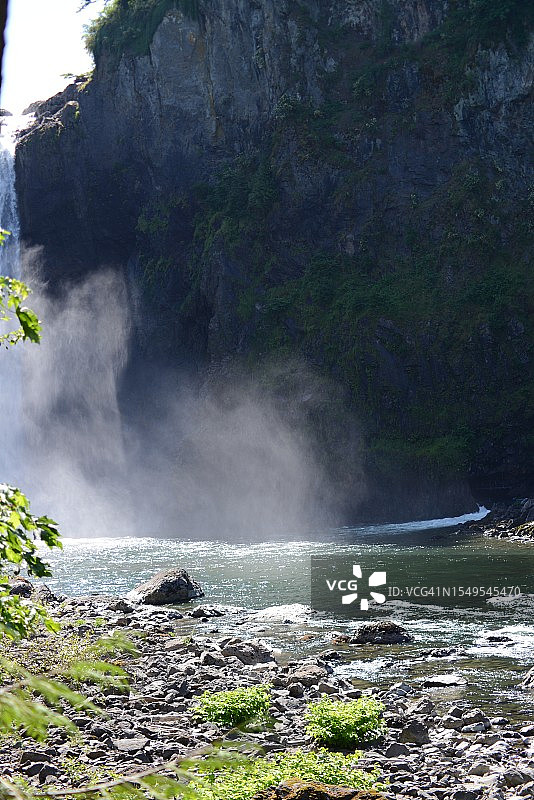 斯诺夸尔米瀑布图片素材