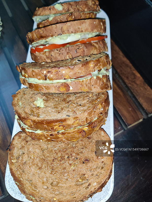 三明治和意面图片素材