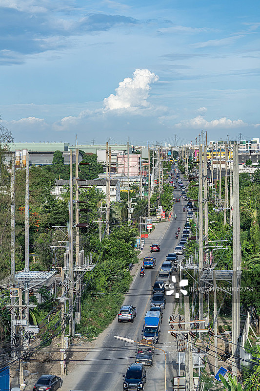 泰国沙没巴干城市道路图片素材