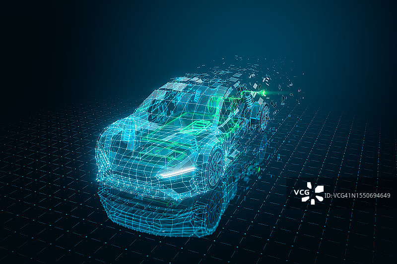 汽车构造蓝图图片素材