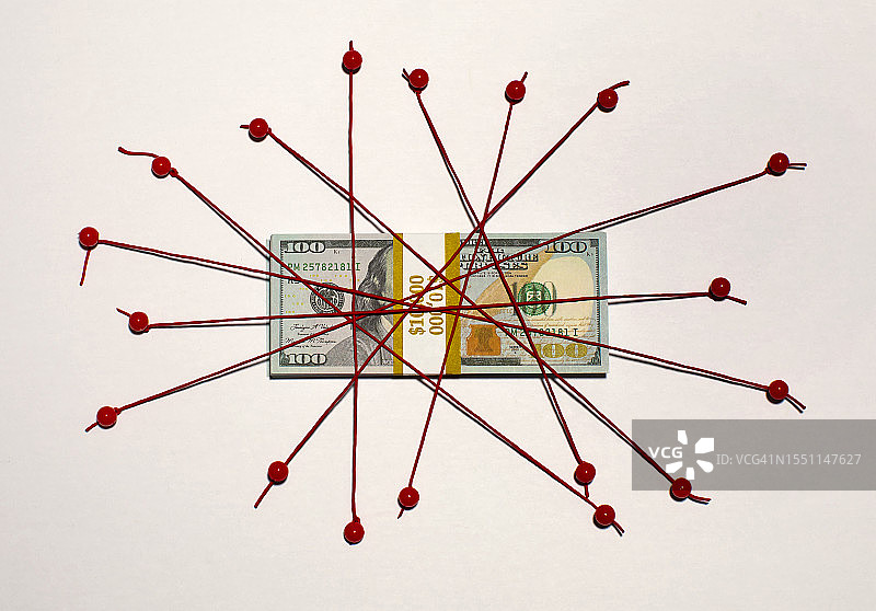 捆绑的钱图片素材