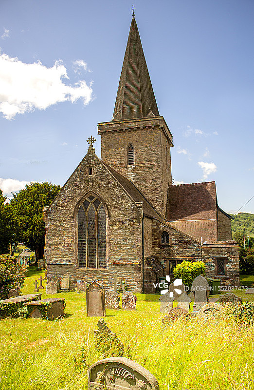 威尔士克里克豪厄尔圣埃德蒙教堂图片素材