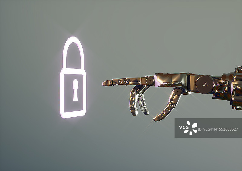 尝试解锁的机械臂图片素材