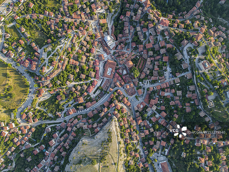 土耳其番红花城鸟瞰图图片素材