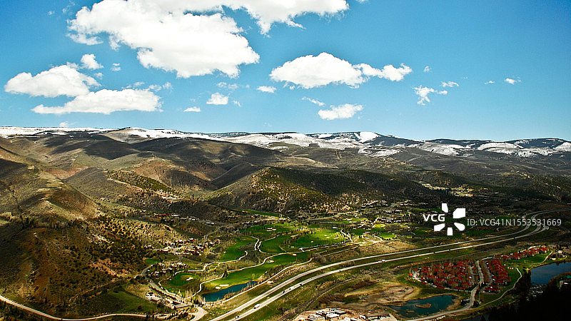 科罗拉多州壮丽的航拍景观图片素材