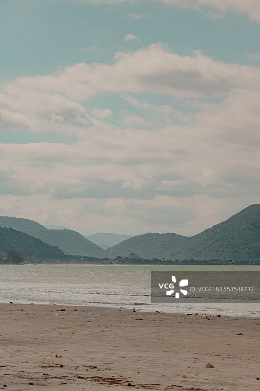 空旷的海滨景观图片素材