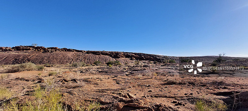 南非北部海角沙漠蓝天风光图片素材