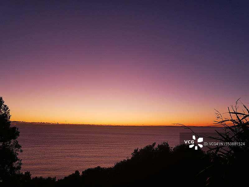 奥克兰日落海景图片素材