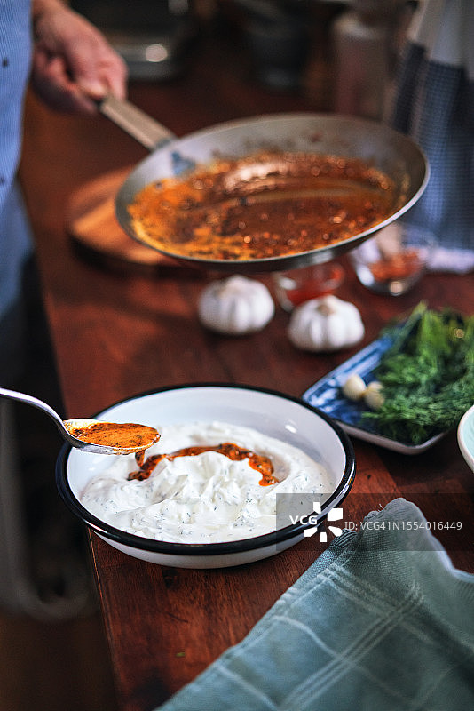 准备土耳其水波蛋图片素材