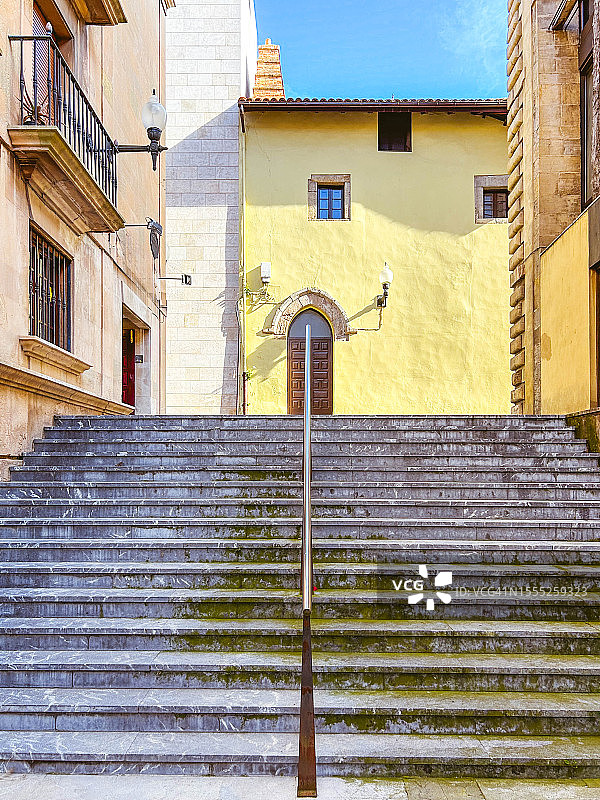 阿维莱斯老街的台阶图片素材