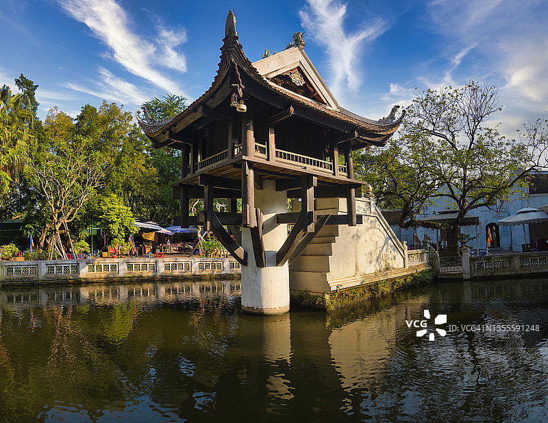 越南河内独柱寺图片素材