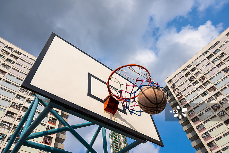 篮球入篮得分图片素材