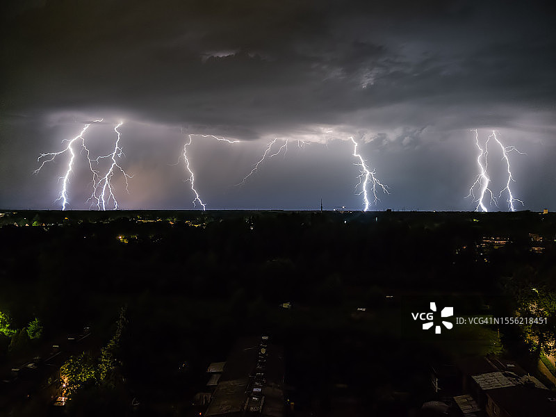 雷暴闪电图片素材