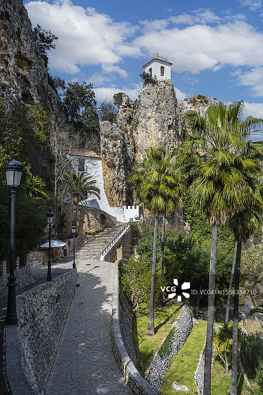 西班牙瓜达莱斯特城堡入口图片素材