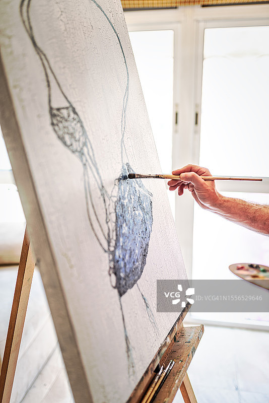 画家的手图片素材