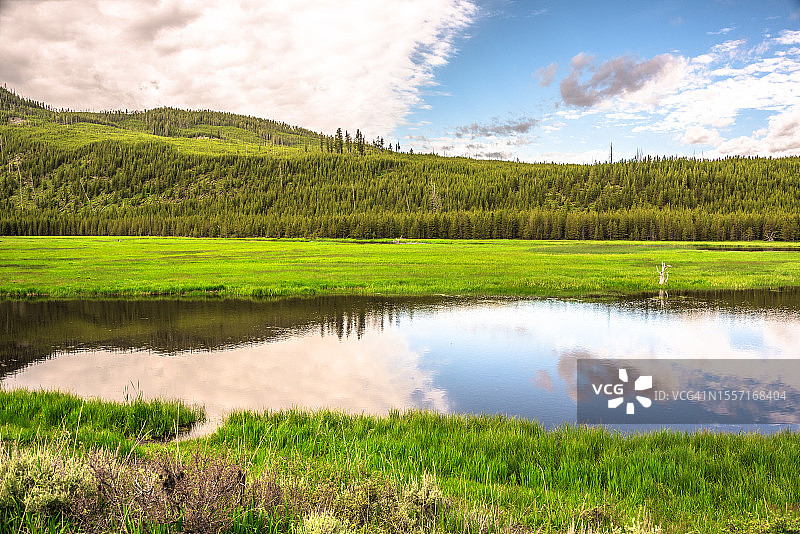 西黄石的麦迪逊河图片素材