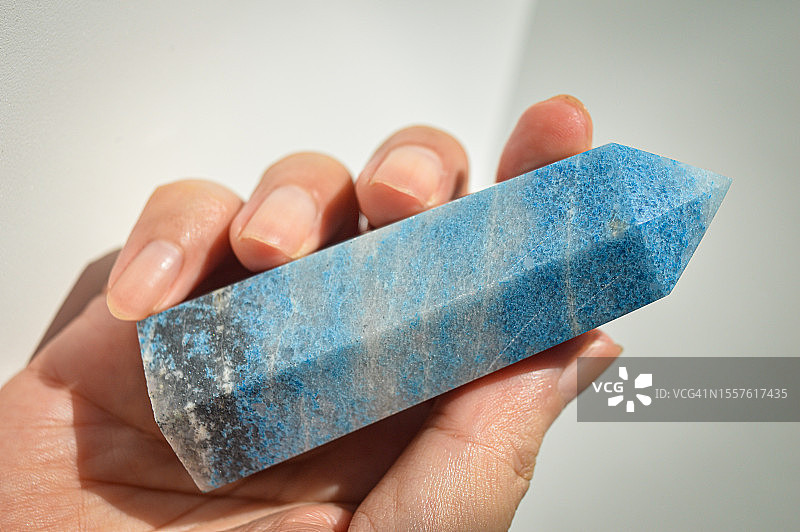 蓝色水晶聚光石晶体图片素材