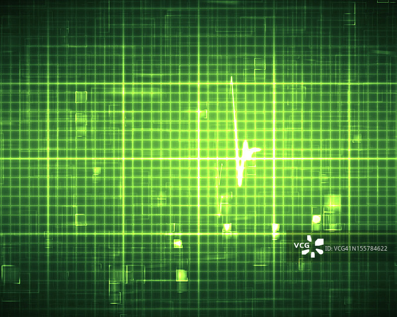 绿色心电图图片素材