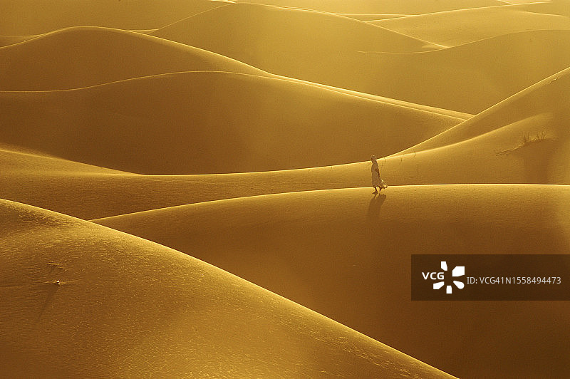 毛里塔尼亚，撒哈拉沙漠的沙丘图片素材