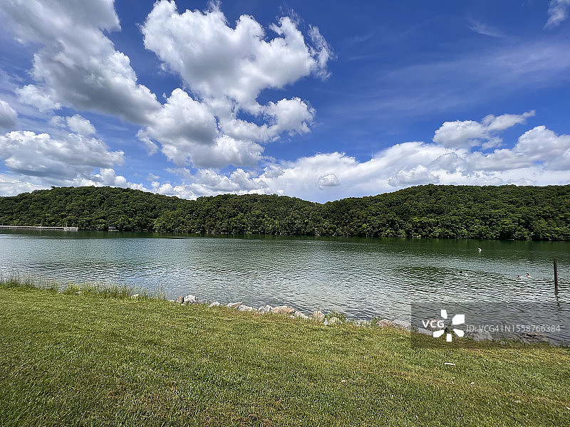 美国田纳西州劳登县湖泊风光图片素材