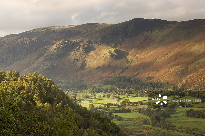 德文特山和博罗代尔，坎布里亚湖区图片素材