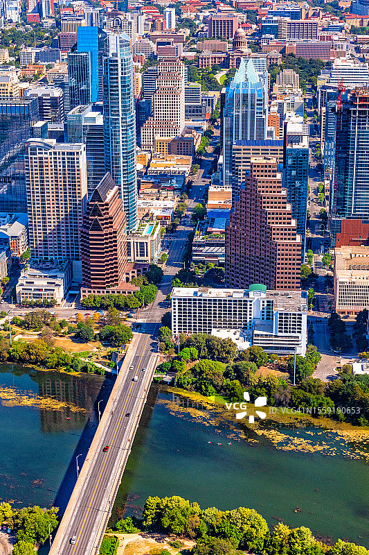 德克萨斯州奥斯汀上空图片素材