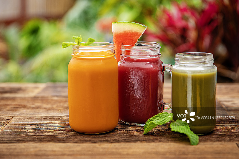 健康热带冰沙果汁图片素材