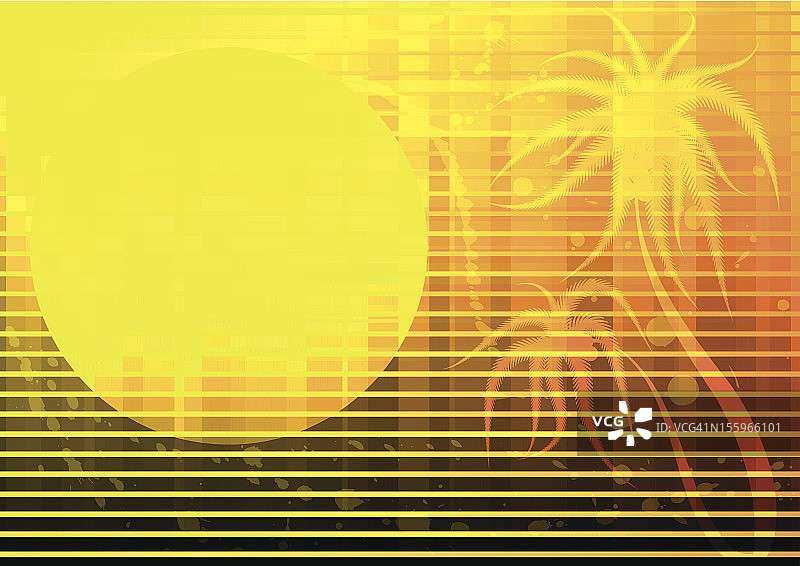 夏日日落背景图片素材