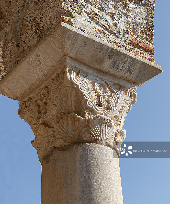 希腊科林斯柱图片素材