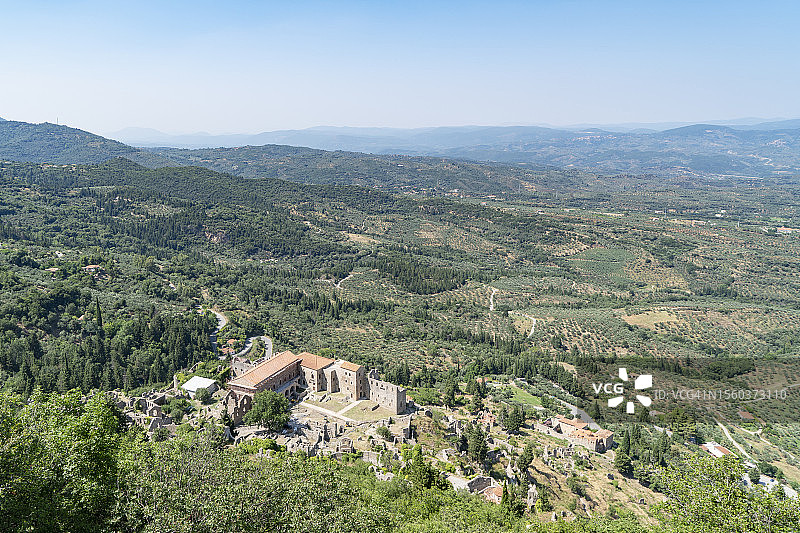 希腊斯巴达米斯特拉斯城堡图片素材